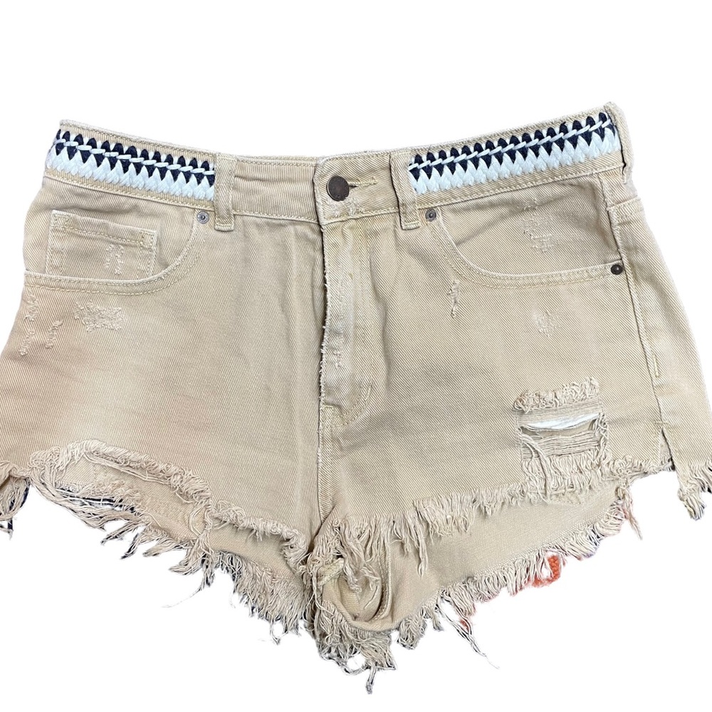 P.S Erin Wasson | Distressed High Waist Shorts Sz 28